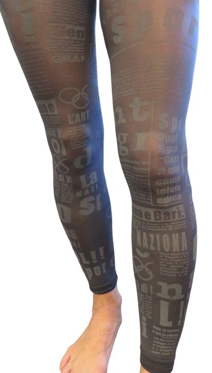 Legging met verschillende opschriften, 70 den. Maten S-M en L-XL. Per 3 stuks. - Afbeelding 7